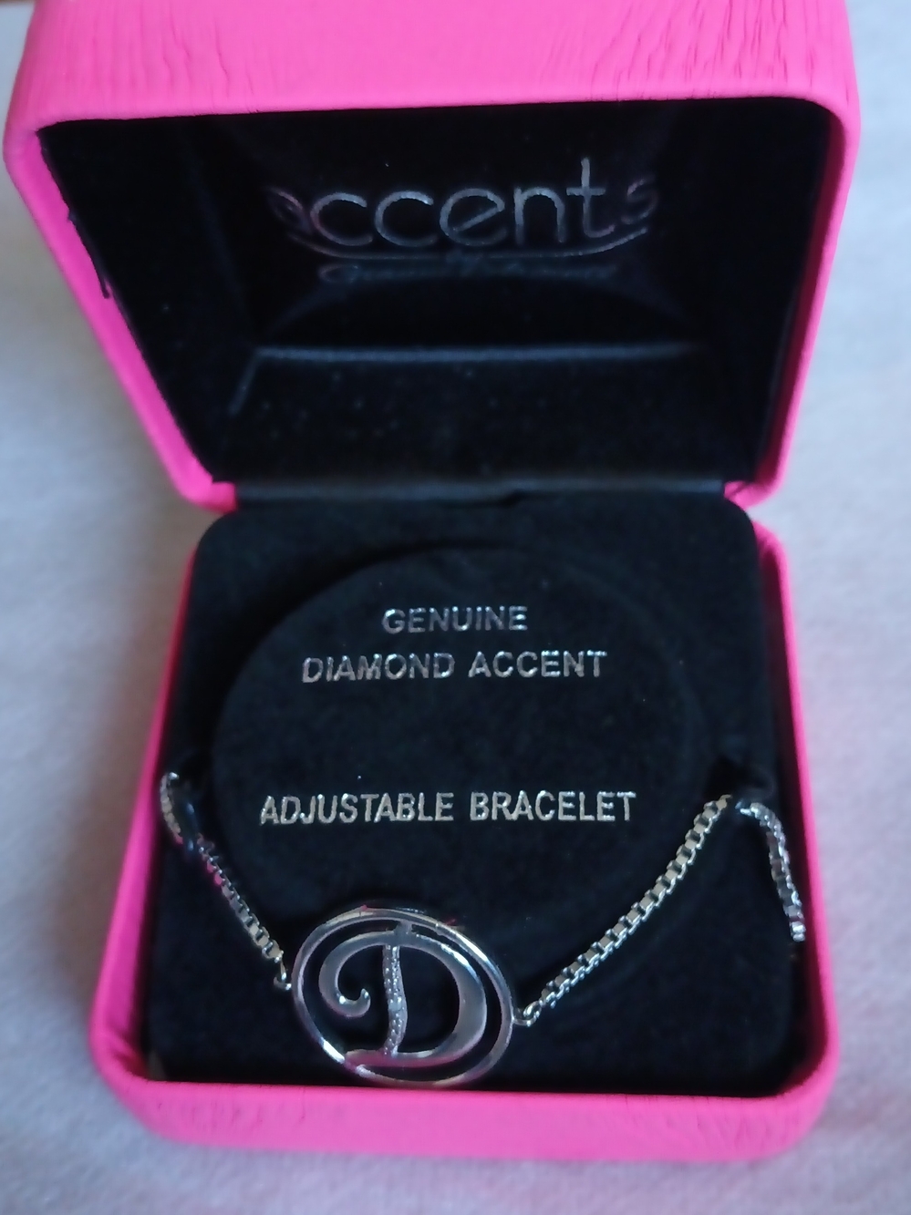 ACCENTS BY GIANNI ARGENTO LETTER D BRACELET